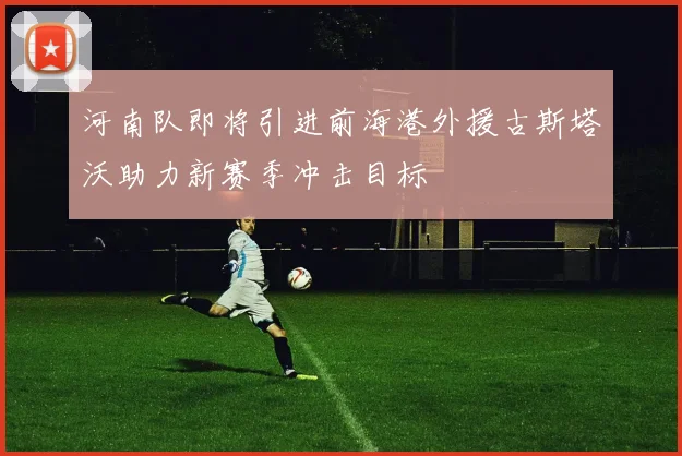 河南队即将引进前海港外援古斯塔沃助力新赛季冲击目标
